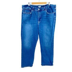 Good American Good Legs denim jeans size 26 straight leg plus size stretch